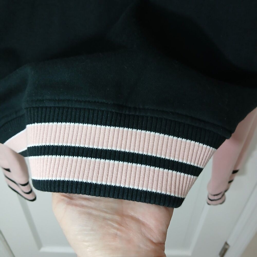 ​Universal Studios Betty Boop Varsity Jacket Large Pink Black Hoodie Letterman - Picture 13 of 16